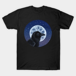 Raven and the Moon T-Shirt